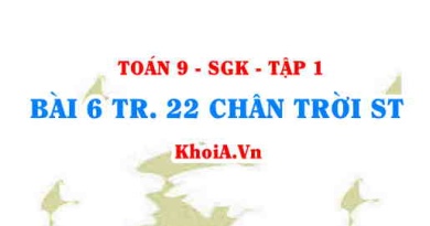 Bài 6 trang 22 Toán 9 Chân trời sáng tạo Tập 1